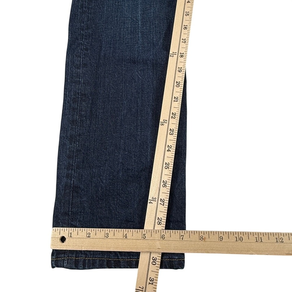 Levis 501 Original Fit Jeans Dark Wash Indigo Straight Leg Button Fly Mens 31x32 - Picture 6 of 8